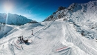 Wintersport op de Mont Blanc bij Chamonix.